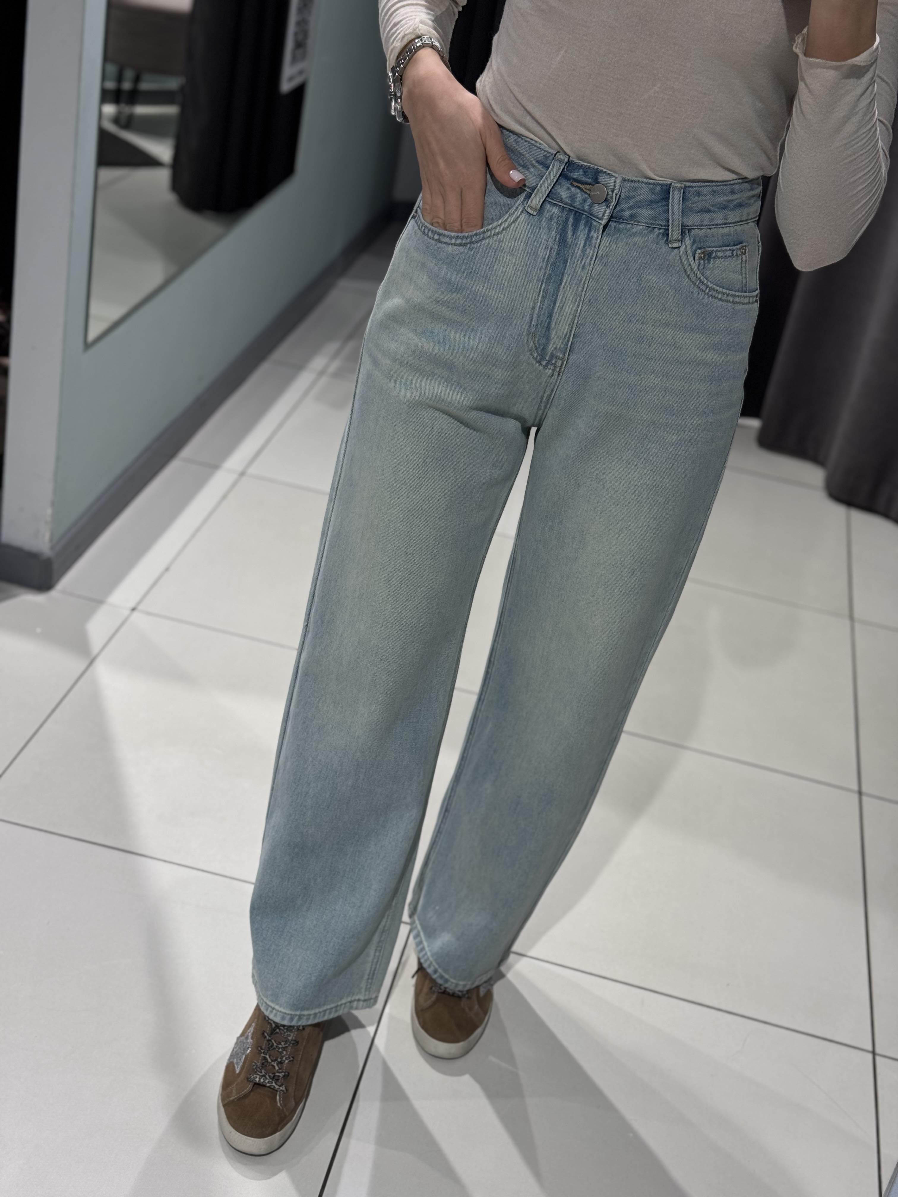 Джинсы Comod (S-XL) 97023 l.blue (деми)