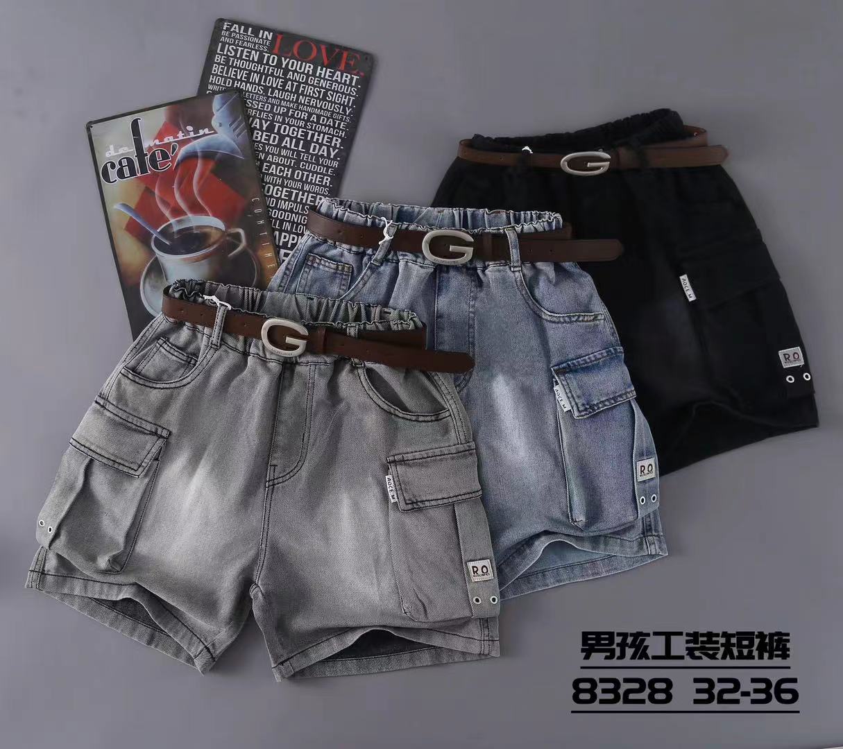 Шорты Balen (32-36) 8328 black (лето)
