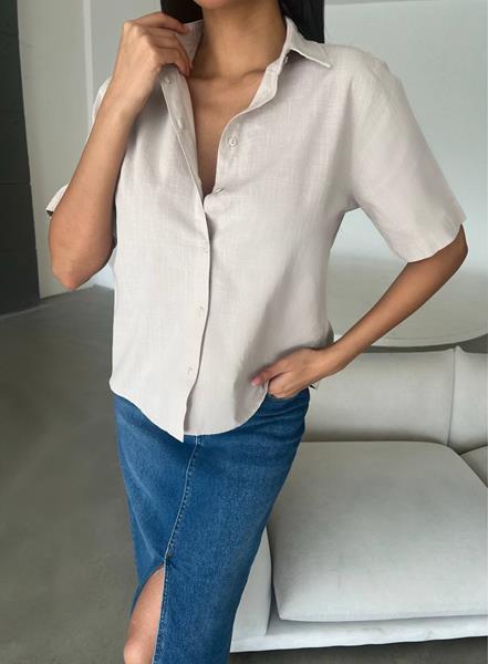 Рубашка New Season (S-L) 8352 l.grey (лето)