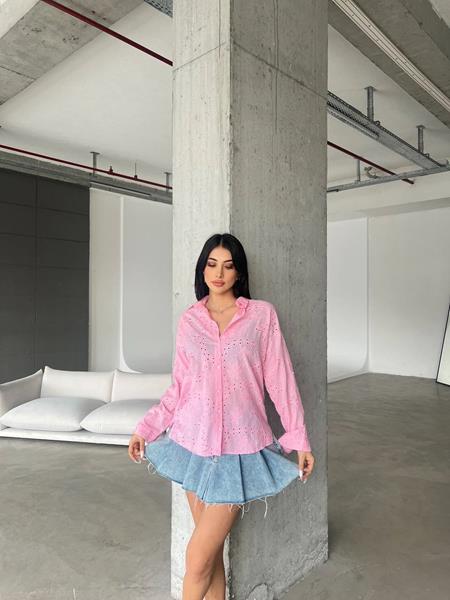 Рубашка New Season (S-L) 8354 pink (деми)