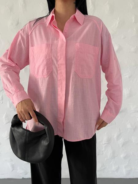 Рубашка New Season (S-L) 8361 pink (деми)