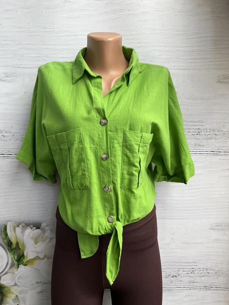 Рубашка New Season (S-L) 8368 green (лето)