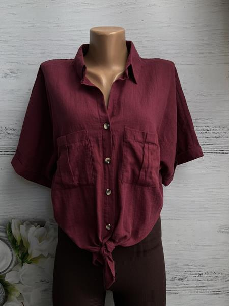 Рубашка New Season (S-L) 8369 wine (лето)