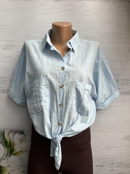 Рубашка New Season (S-L) 8370 l.blue (лето)