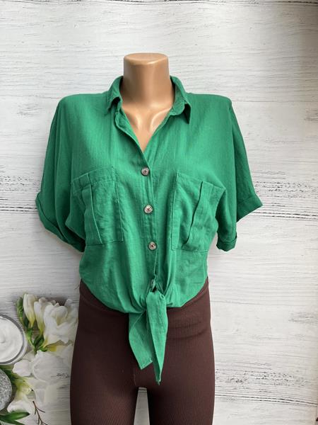 Рубашка New Season (S-L) 8371 green (лето)
