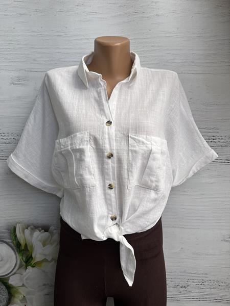 Рубашка New Season (S-L) 8372 white (лето)