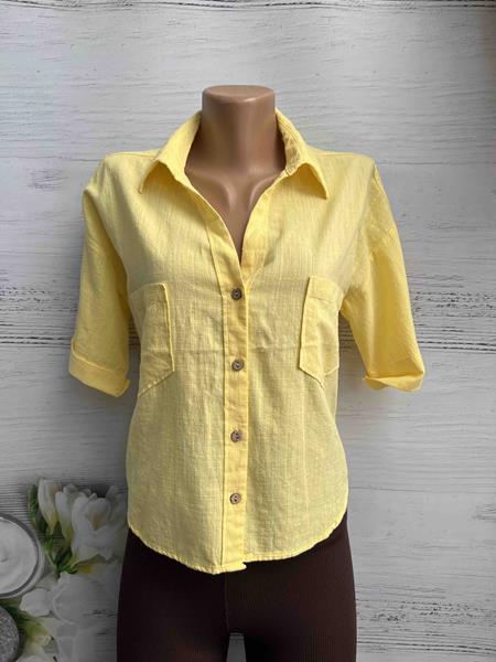 Рубашка New Season (S-L) 8375 yellow (лето)