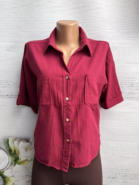 Рубашка New Season (S-L) 8376 wine (лето)