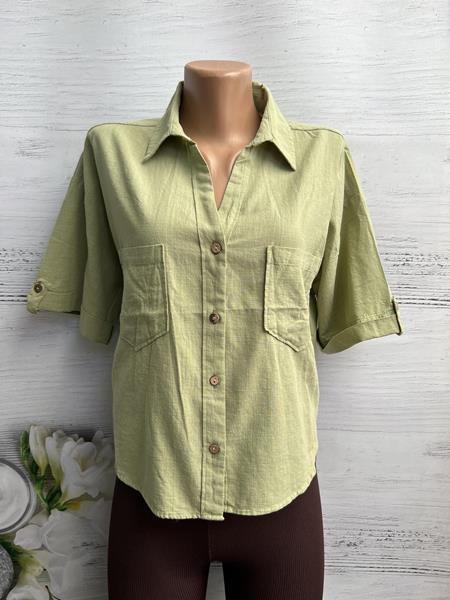 Рубашка New Season (S-L) 8379 green (лето)