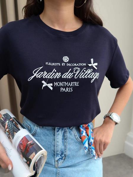 Футболка New Season (S-L) 8385 navy (лето)