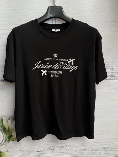 Футболка New Season (S-L) 8386 black (лето)