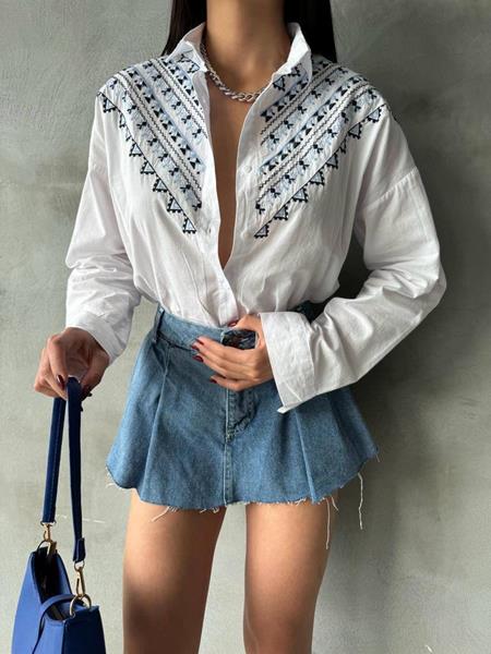 Рубашка New Season (S-L) 8411 white (деми)