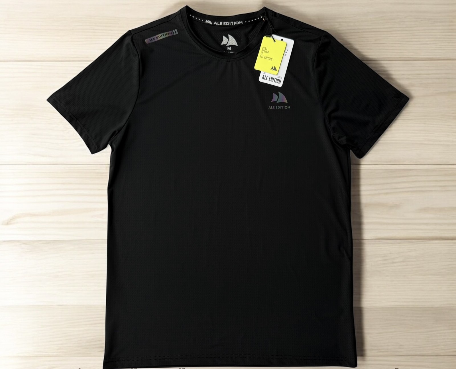 Футболка Hai (M-2XL) H341 black (лето)