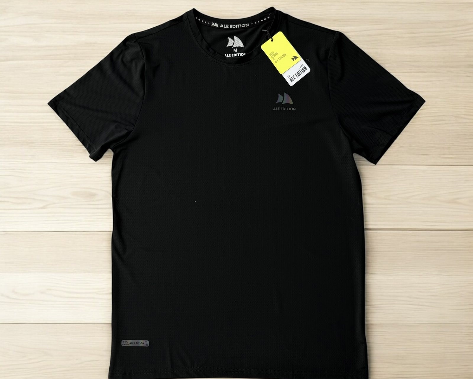 Футболка Hai (M-2XL) H345 black (лето)