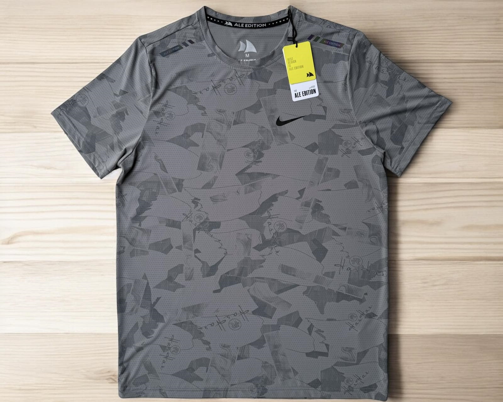 Футболка Hai (M-2XL) H358 grey (лето)