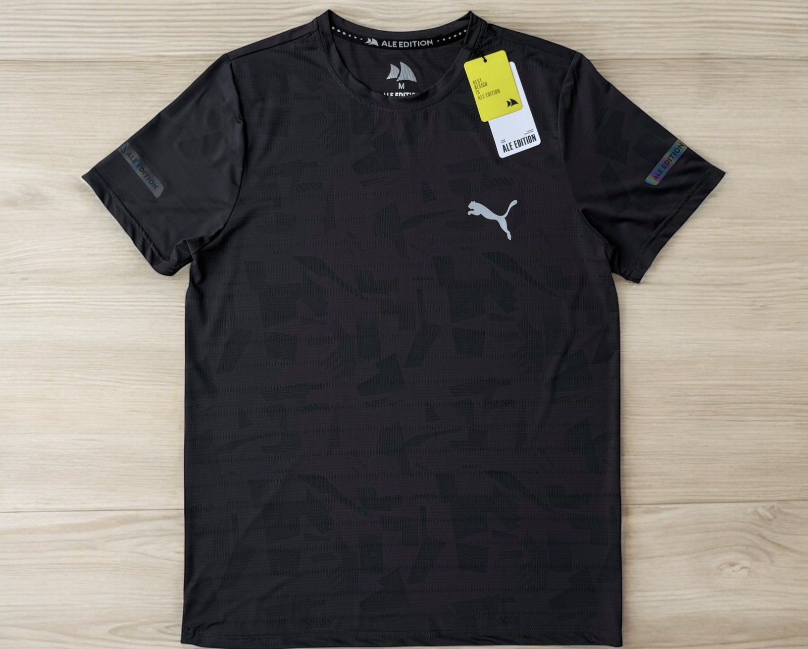 Футболка Hai (M-2XL) H364 black (лето)