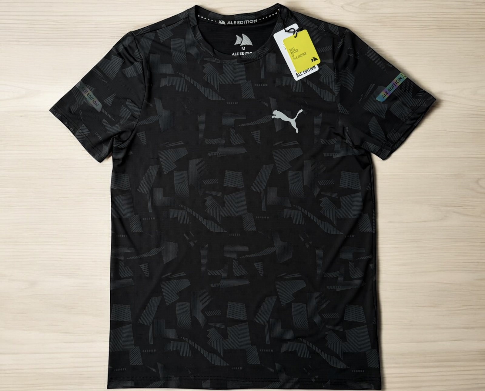 Футболка Hai (M-2XL) H365 black (лето)