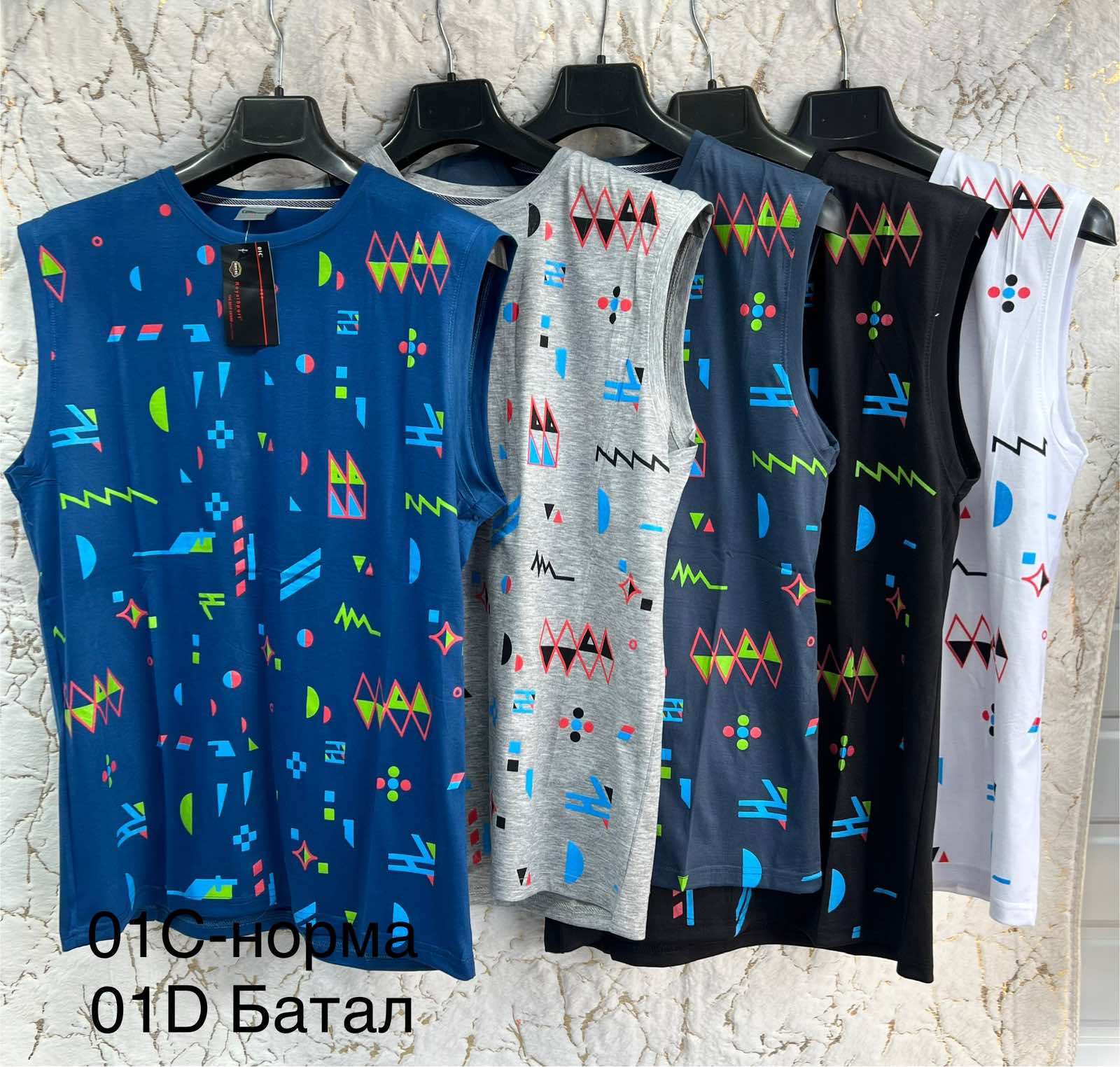 Майка Lina (XL-3XL) 01C blue (лето)