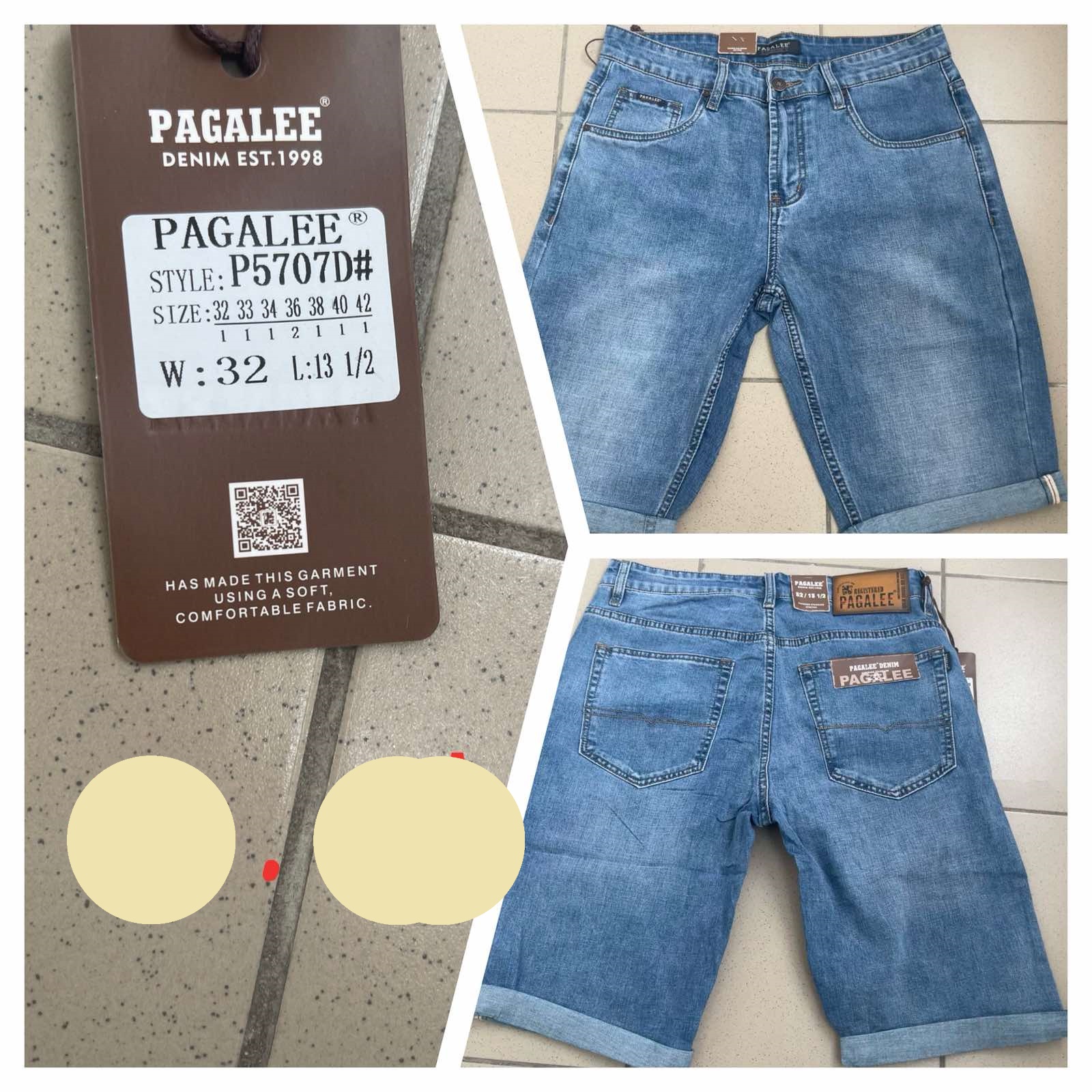 Джинсы Pagalee (32-42) P5701D blue (деми)