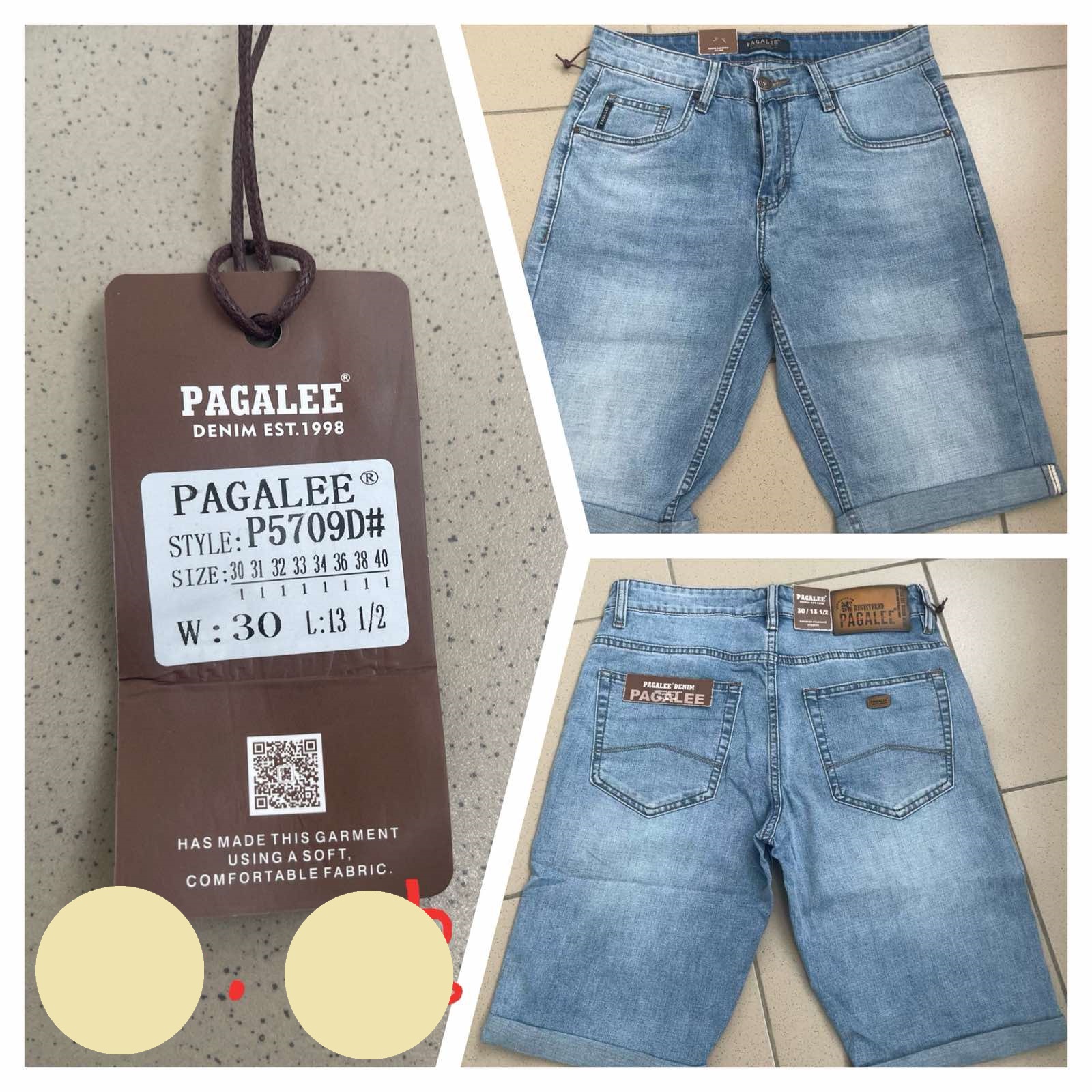 Шорты Pagalee (30-40) P5709D blue (лето)