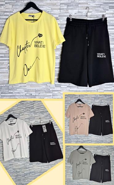 Костюм Newe (L-3XL) NW422 yellow (лето)