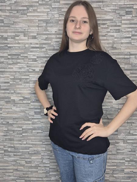 Футболка Newe (S-L) NW429 black (лето)