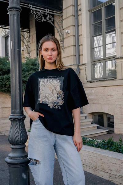 Футболка Newe (one size) 400774 black (лето)