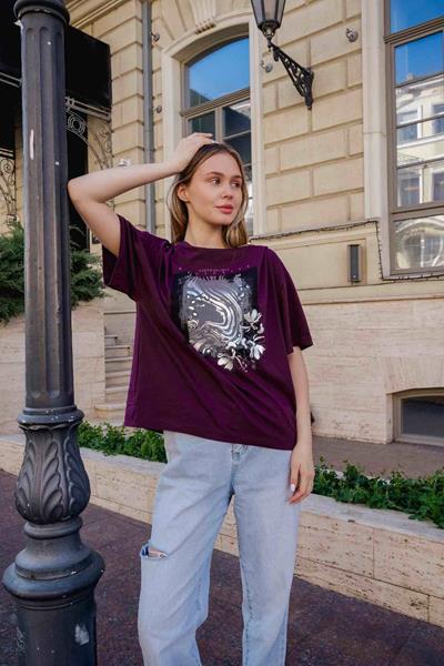 Футболка Newe (one size) 400774 purple (лето)