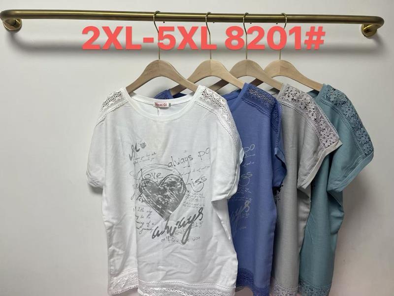 Футболка Believe (2XL-5XL) 8201 blue (лето)