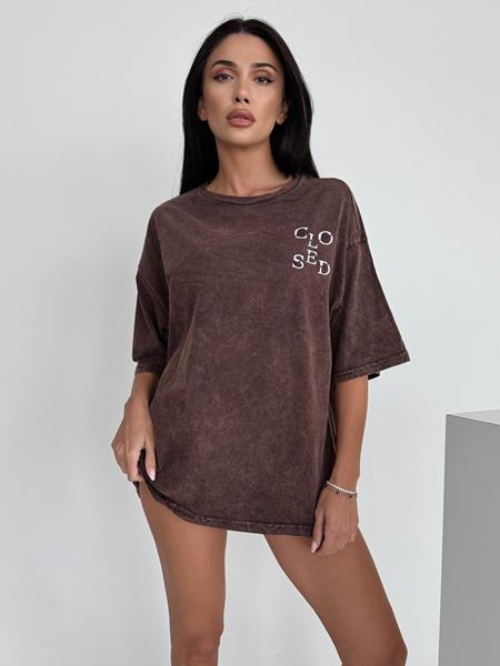 Футболка New Season (one size) 8434 brown (лето)
