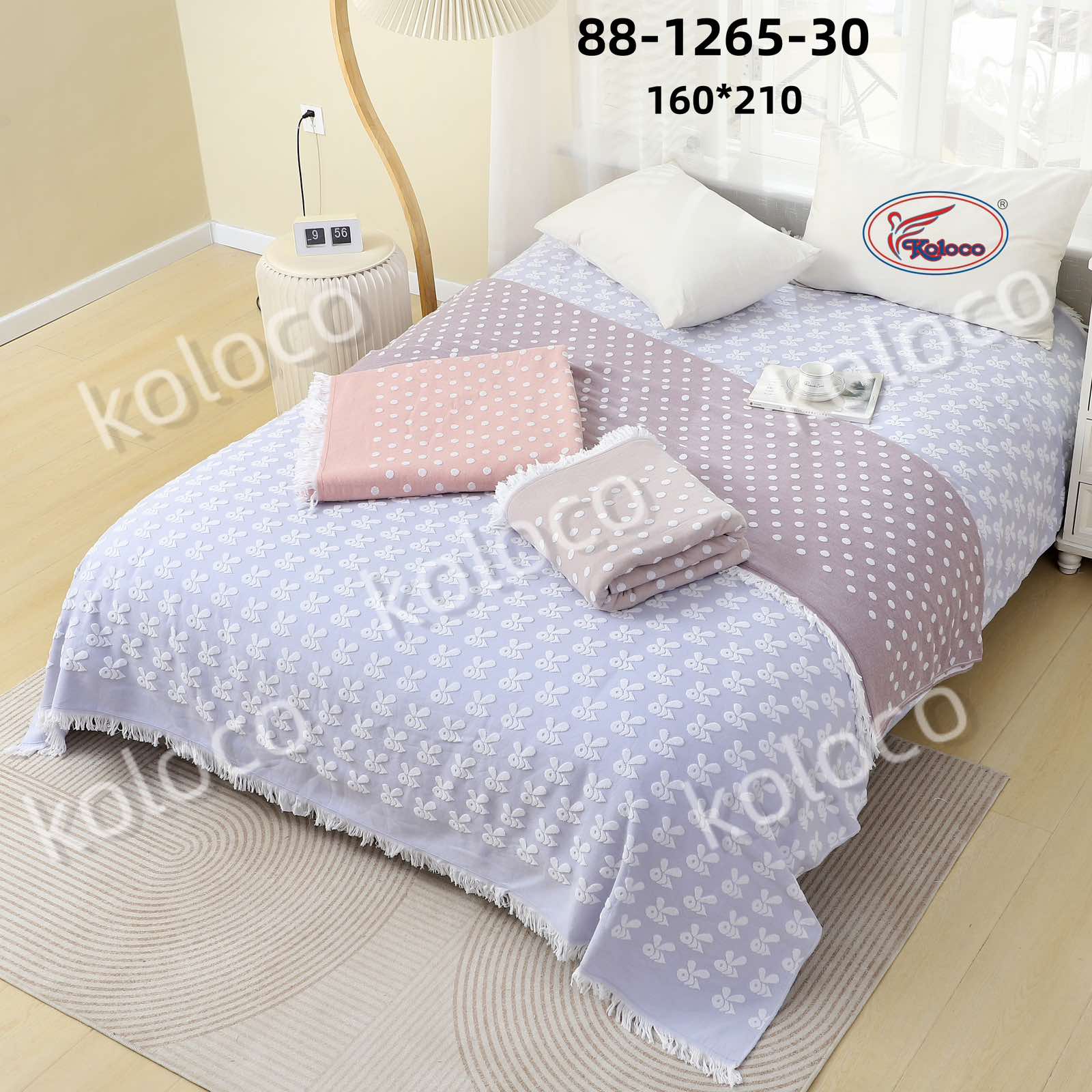 Покрывало Koloco (150*200) 88-1265-30 (деми)