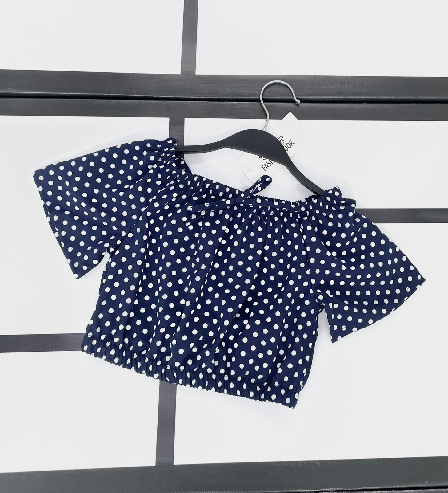 Топ Kosmy (128-146) 578-1 navy-white (лето)