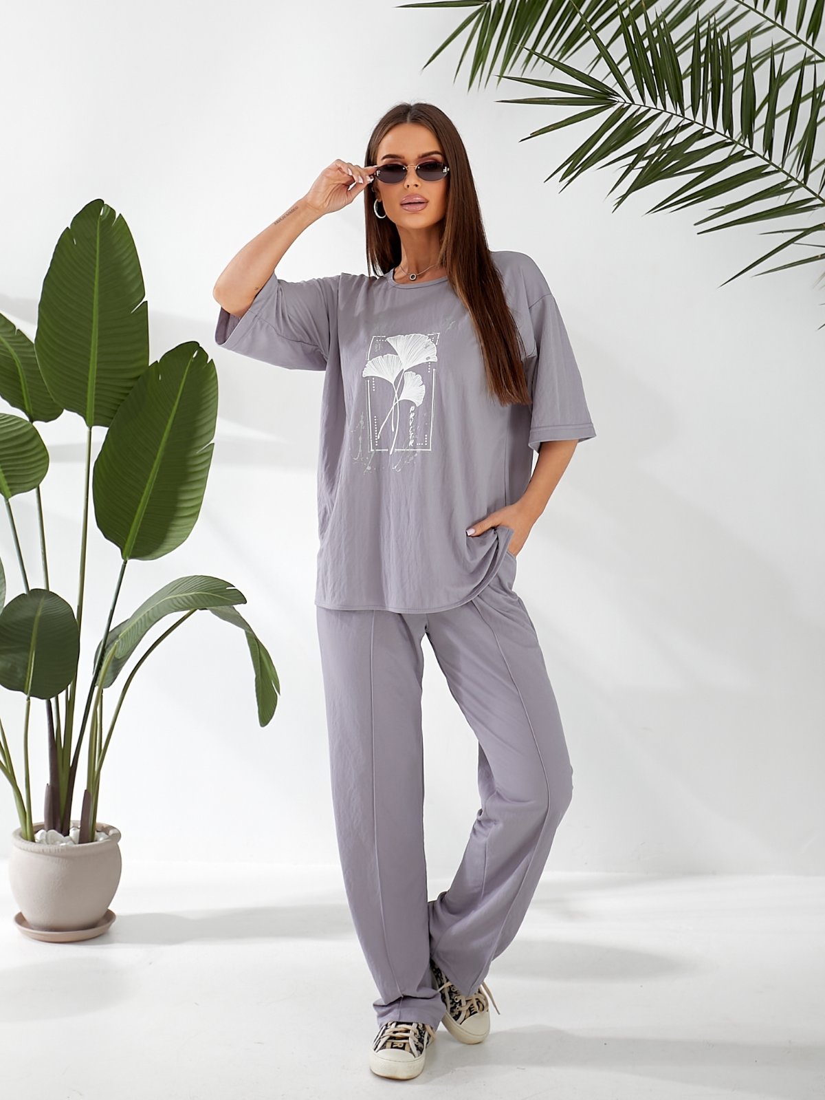 Костюм спорт OSKA (44-50) 4024 grey (деми)