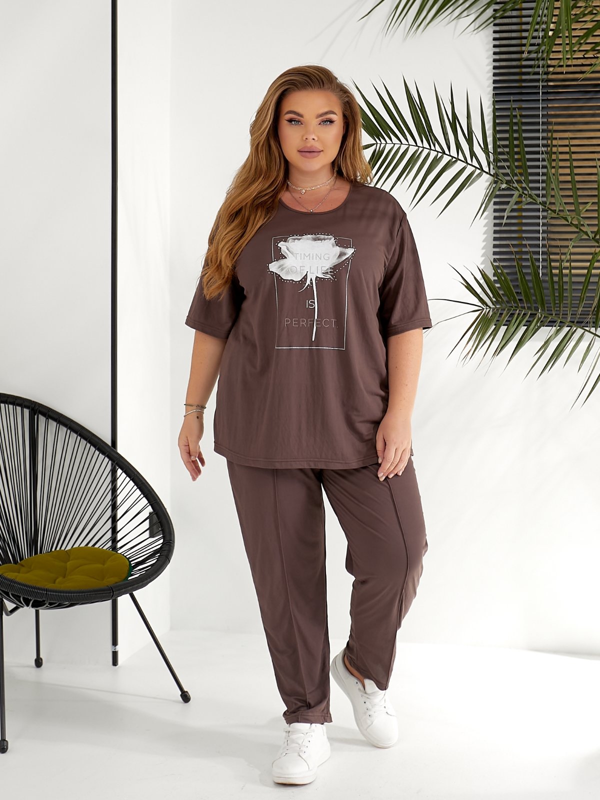 Костюм спорт OSKA (56-62) 6049 brown (деми)