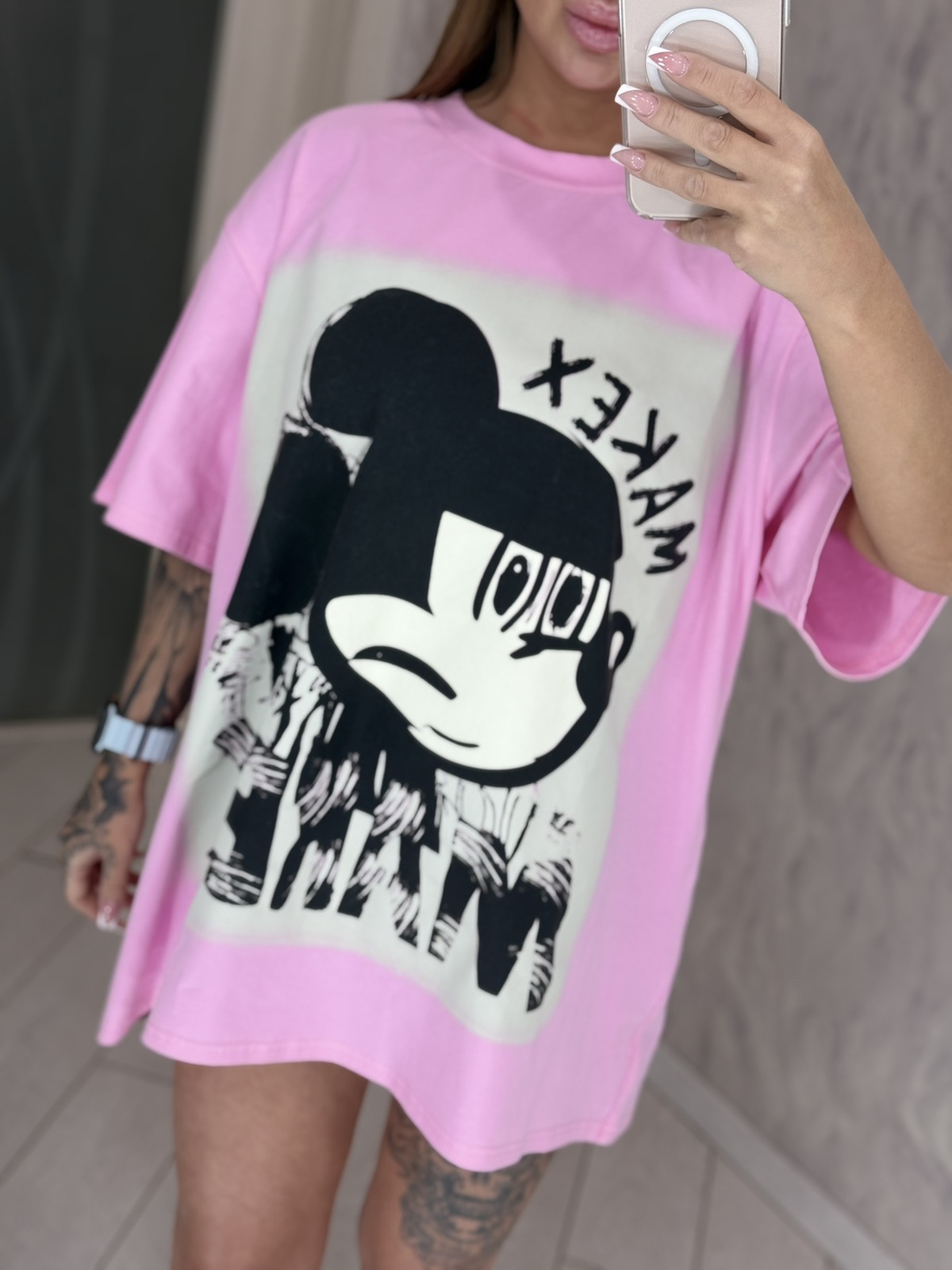 Футболка Sapato (42-46) S4 pink (лето)