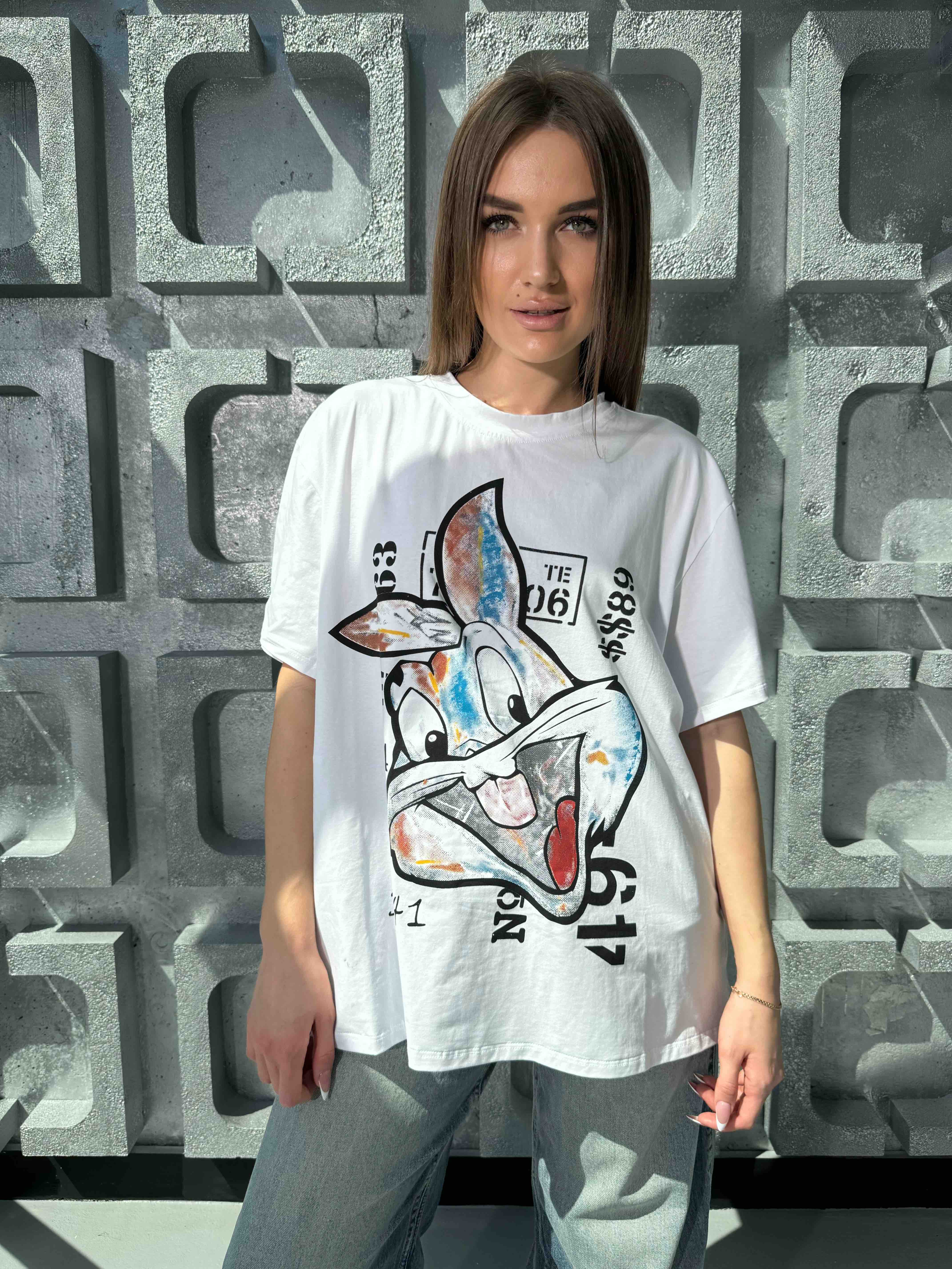 Футболка Sapato (42-46) S68 white (лето)