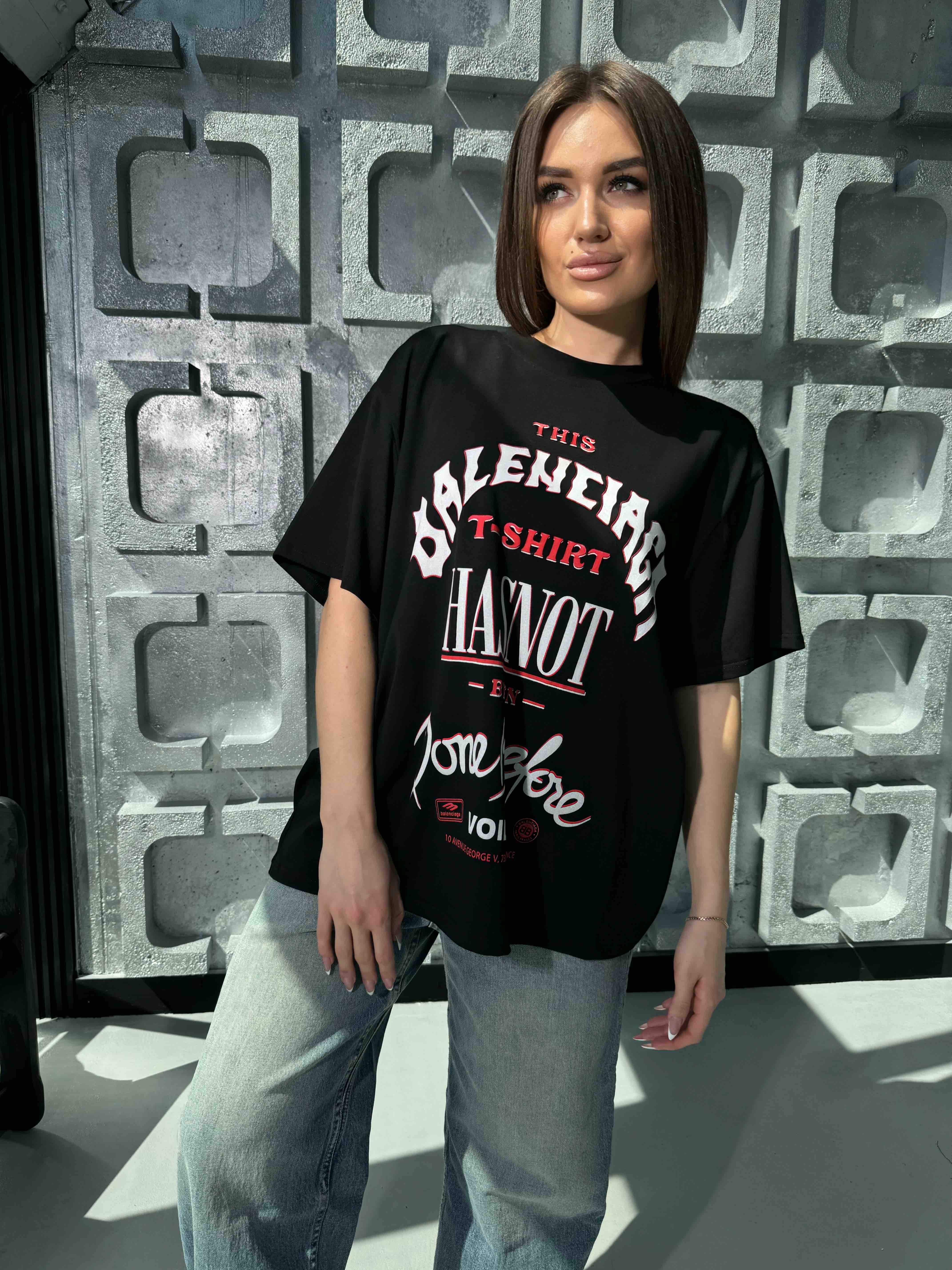 Футболка Sapato (42-46) S71 black (лето)
