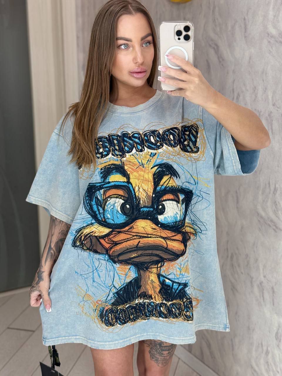 Футболка Sapato (42-46) 20503 l.blue (лето)