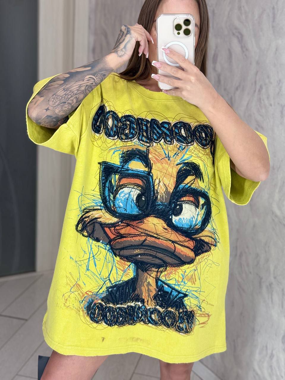 Футболка Sapato (42-46) 20503 yellow (лето)