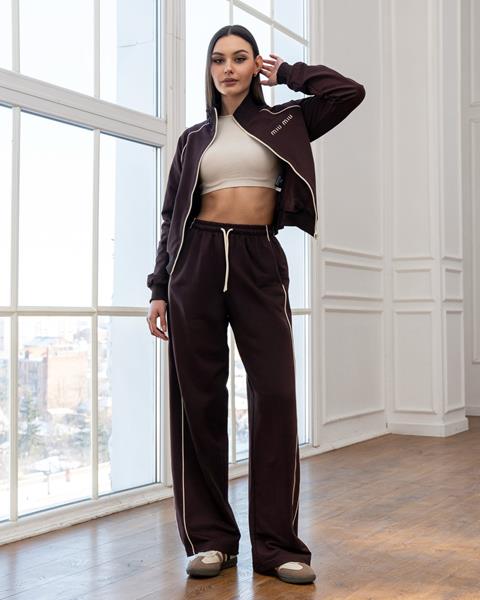 Костюм спорт AZNA (S-XL) Д134 brown (деми)