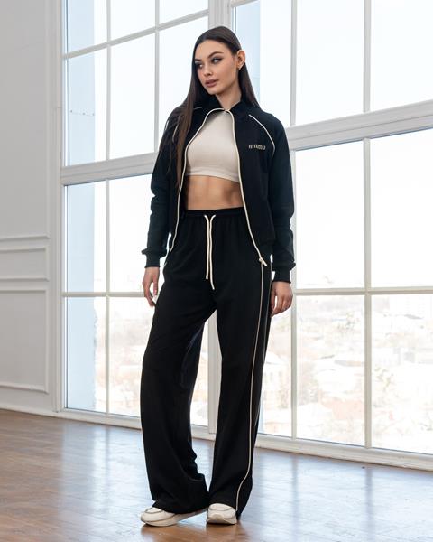Костюм спорт AZNA (S-XL) Д134 black (деми)