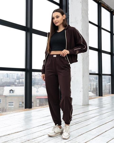 Костюм спорт AZNA (XS-L) Т6 brown (деми)