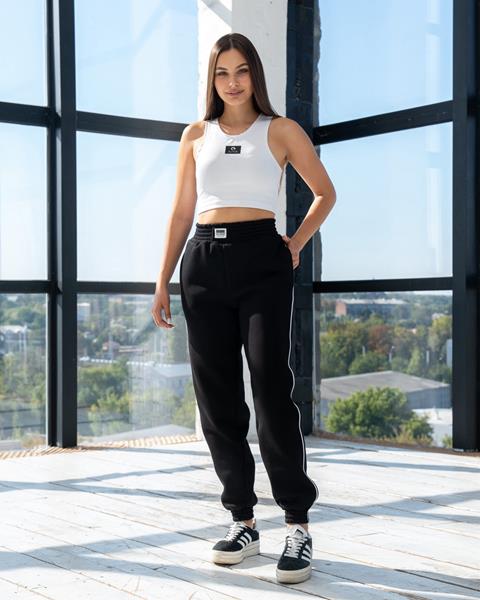 Штаны спорт AZNA (S-XL) Б101 black (деми)