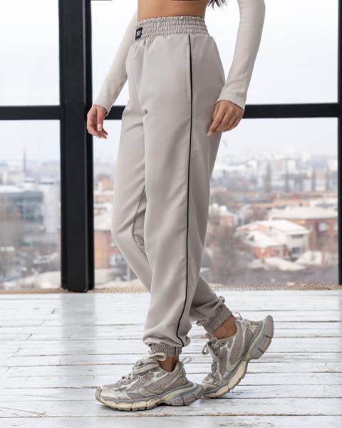 Штаны спорт AZNA (S-XL) Б101 l.grey (деми)