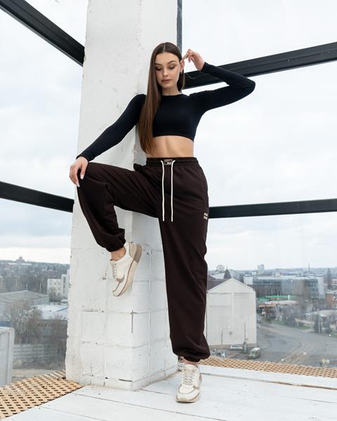 Штаны спорт AZNA (S-XL) Б28 brown (деми)