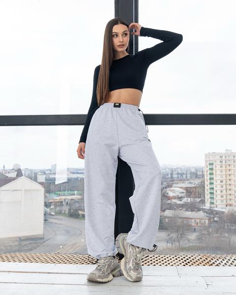 Штаны спорт AZNA (S-XL) Б32 grey (деми)