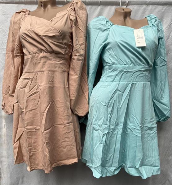 Платье Shoptime (42-48) S89 beige (лето)