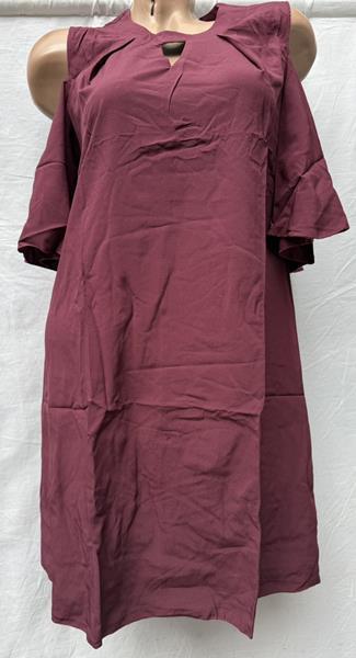 Платье Shoptime (42-48) S105 wine (лето)