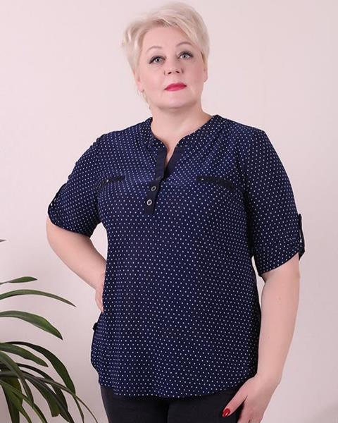 Блузка Bugrova (54-64) B28 blue (лето)