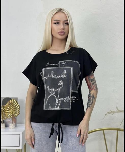 Футболка Novetly Store (50-56) 25314 black (лето)